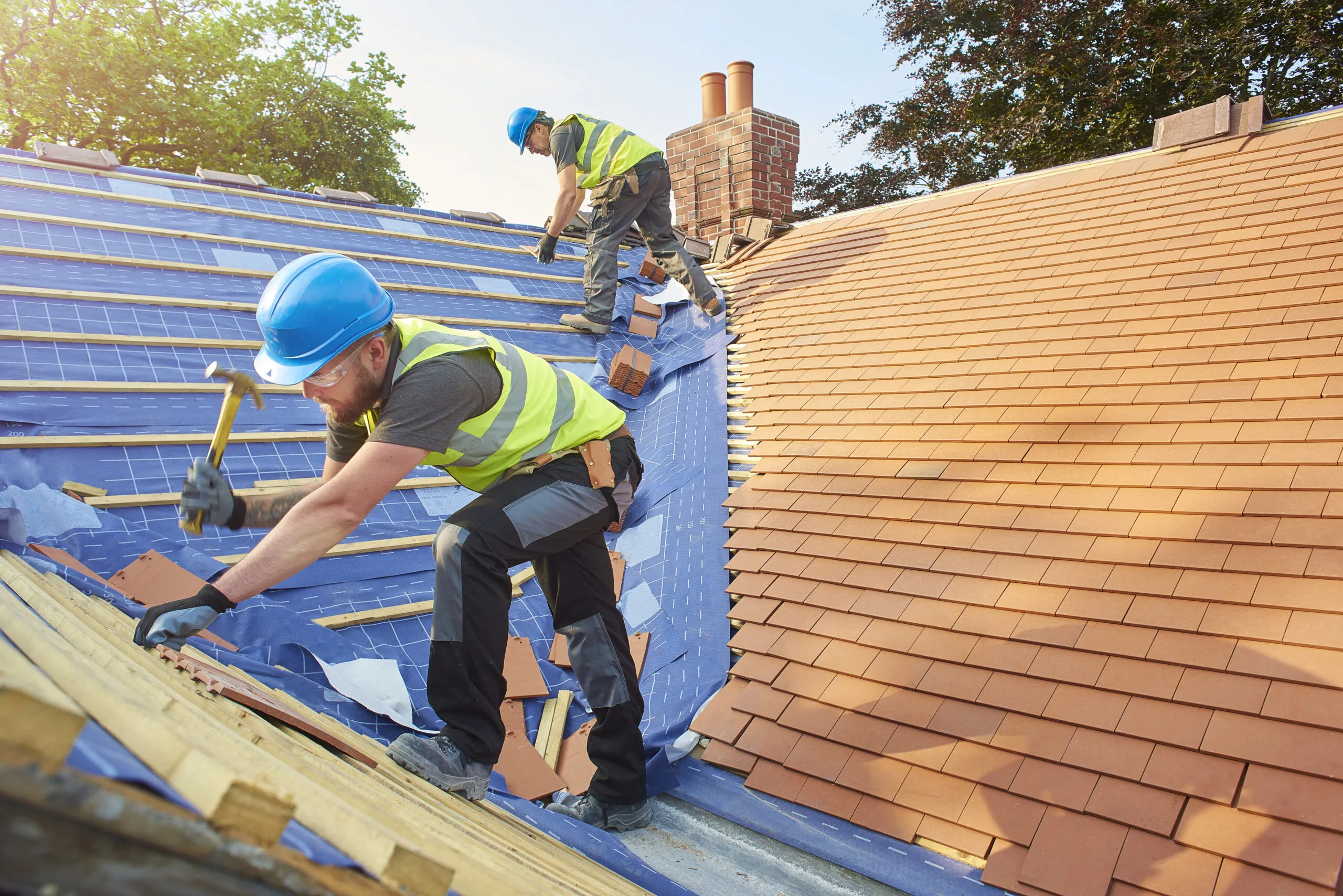 new roof installation.