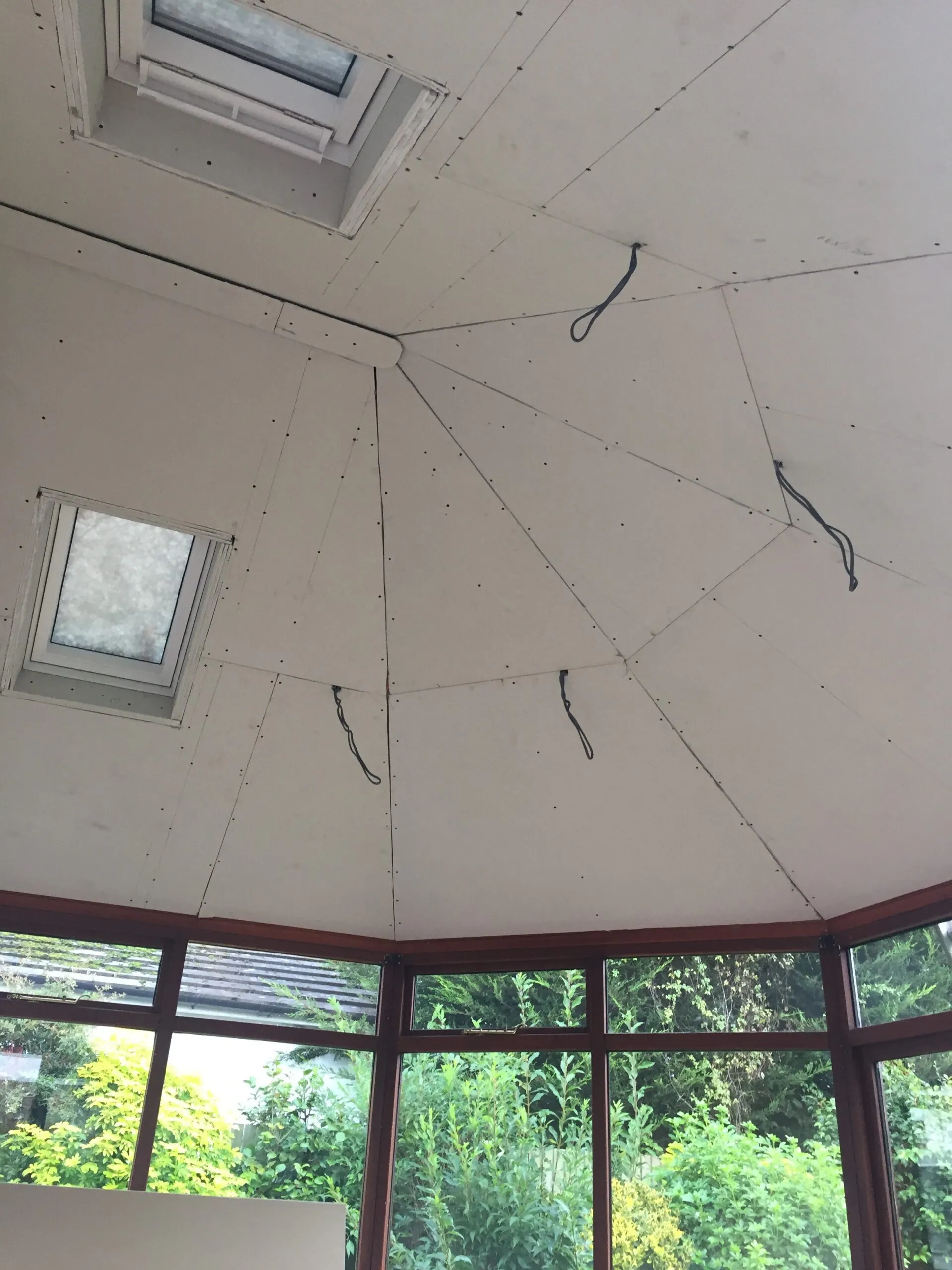 inside view of conservatory roof.