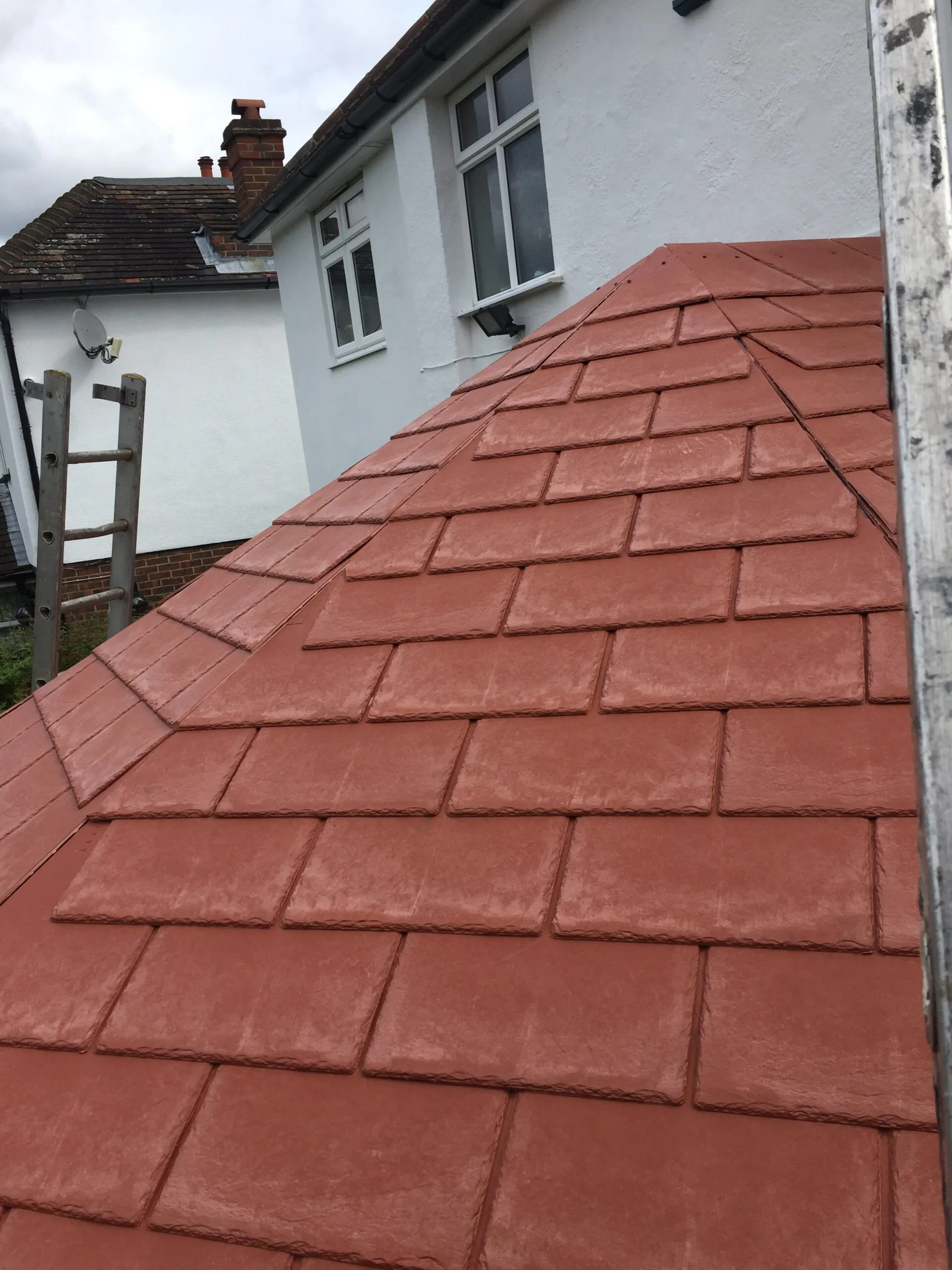 peaked roofing on convervatory.