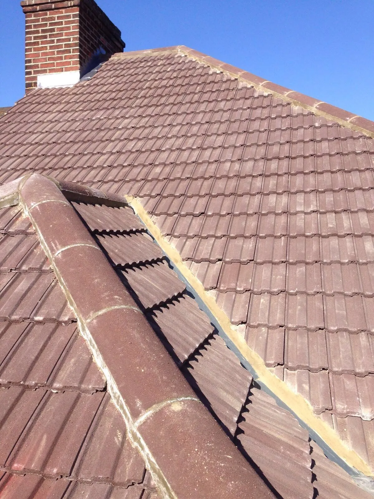 peaked roof.