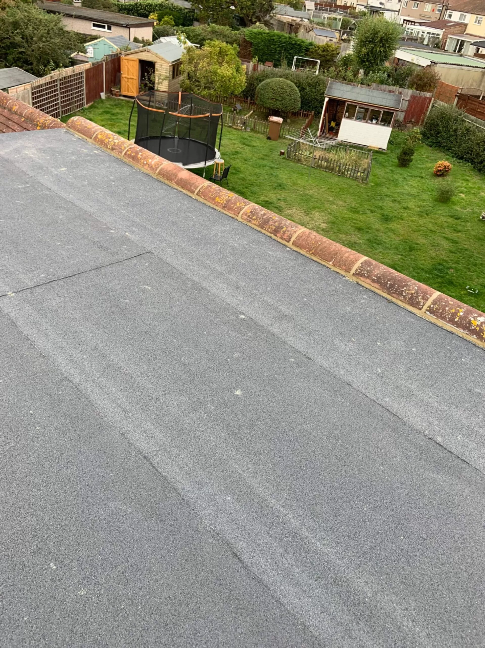 flat roofing finished.