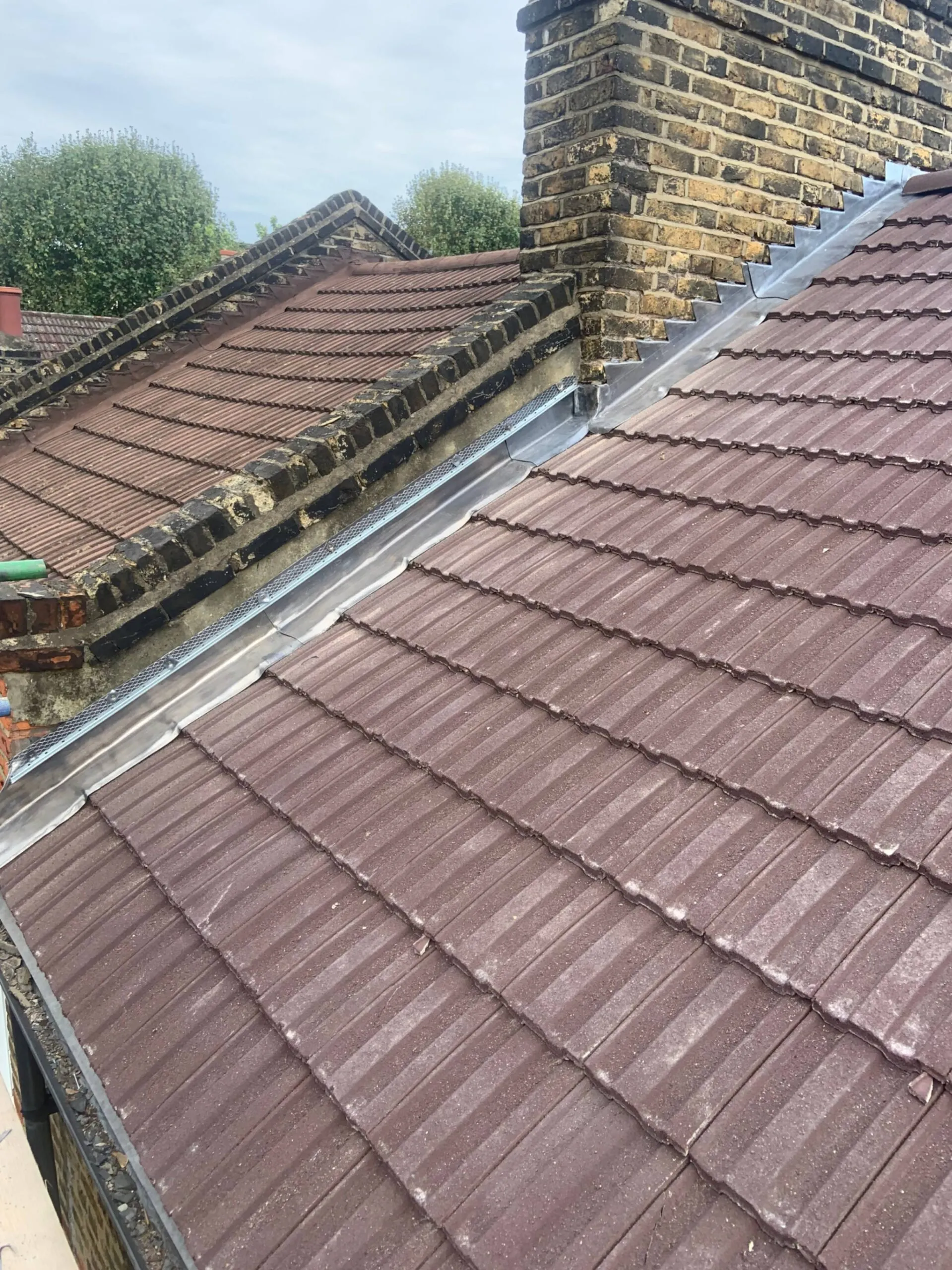 roof repair with sides.